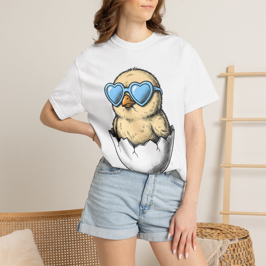 Chick Egg Shirt Easter Spring Gift Women Cartoon Tee product image 6
