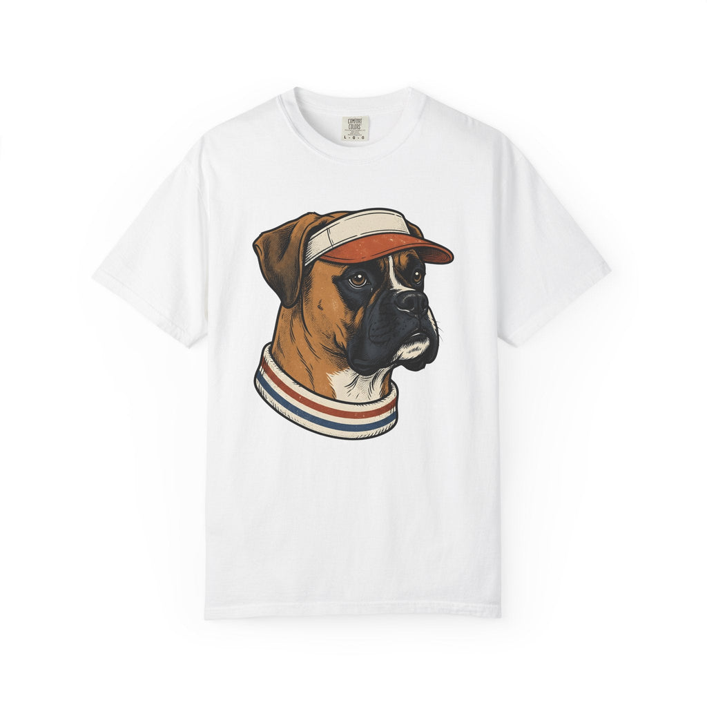 Boxer Canine Shirt Dog Pet Care Unisex Gift Old School Tee product image 1