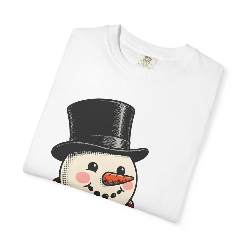 Snowman Icon Shirt Christmas Cold Unisex Gift Cartoon Tee product image 5