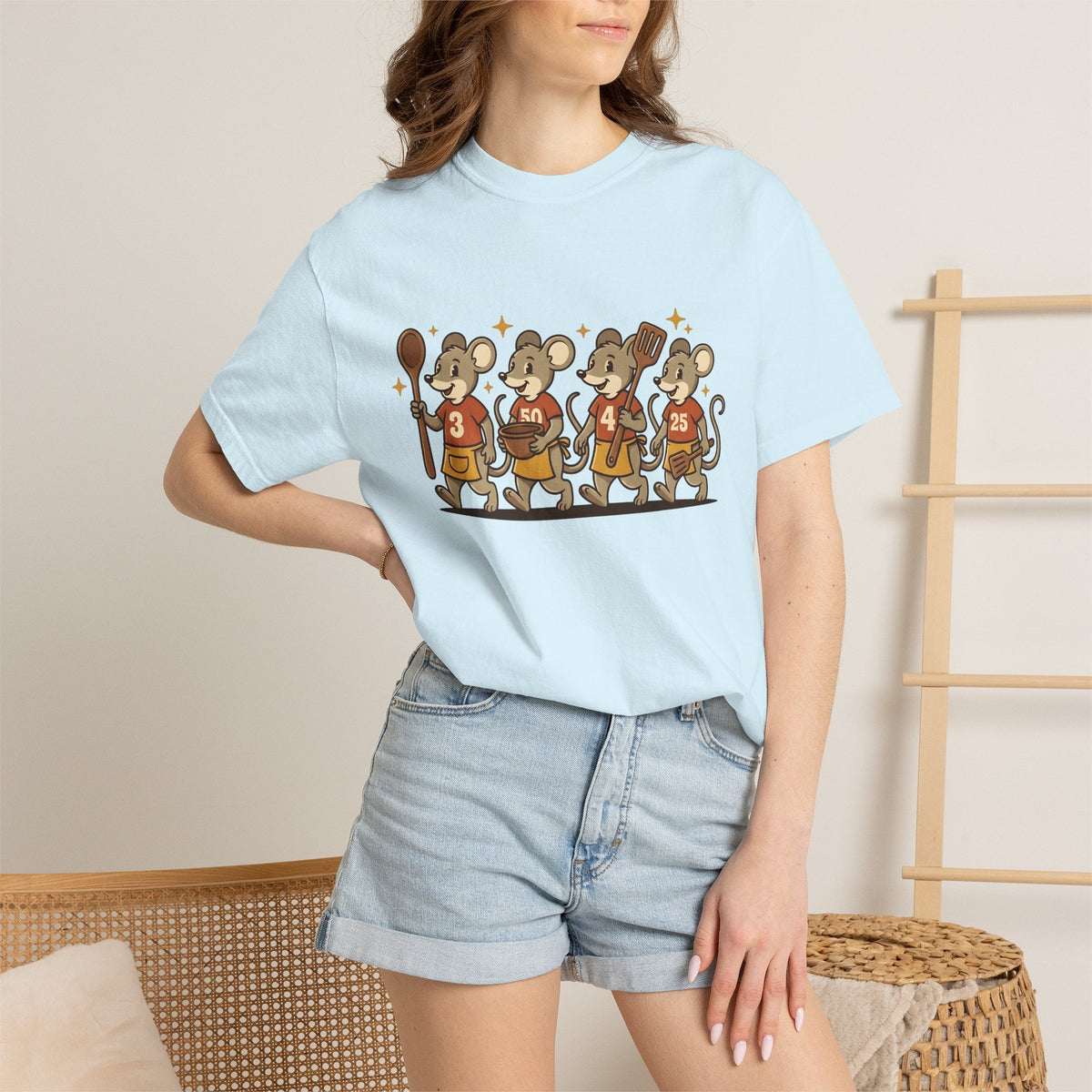 Cooking Mice Shirt Mom Family Gift for Women Cartoon Tee product image 9