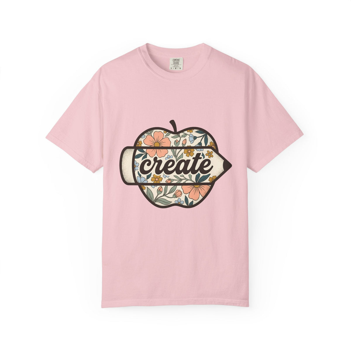 Flower Apple Pen Shirt Teachers School Unisex Gift Hippie product image 3