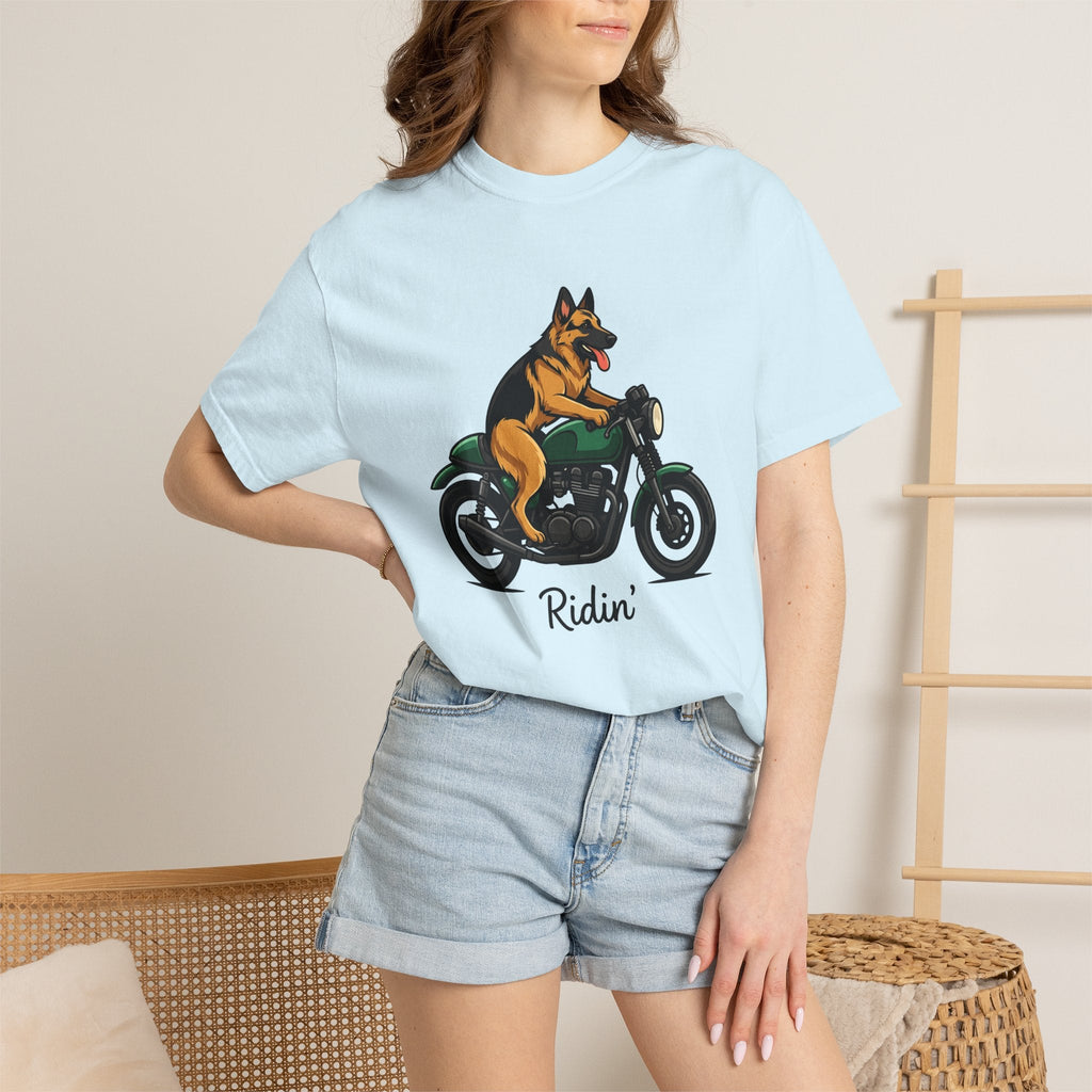 German Shepherd Motorcycle Shirt Dog Biker Gear Unisex Gift product image 9