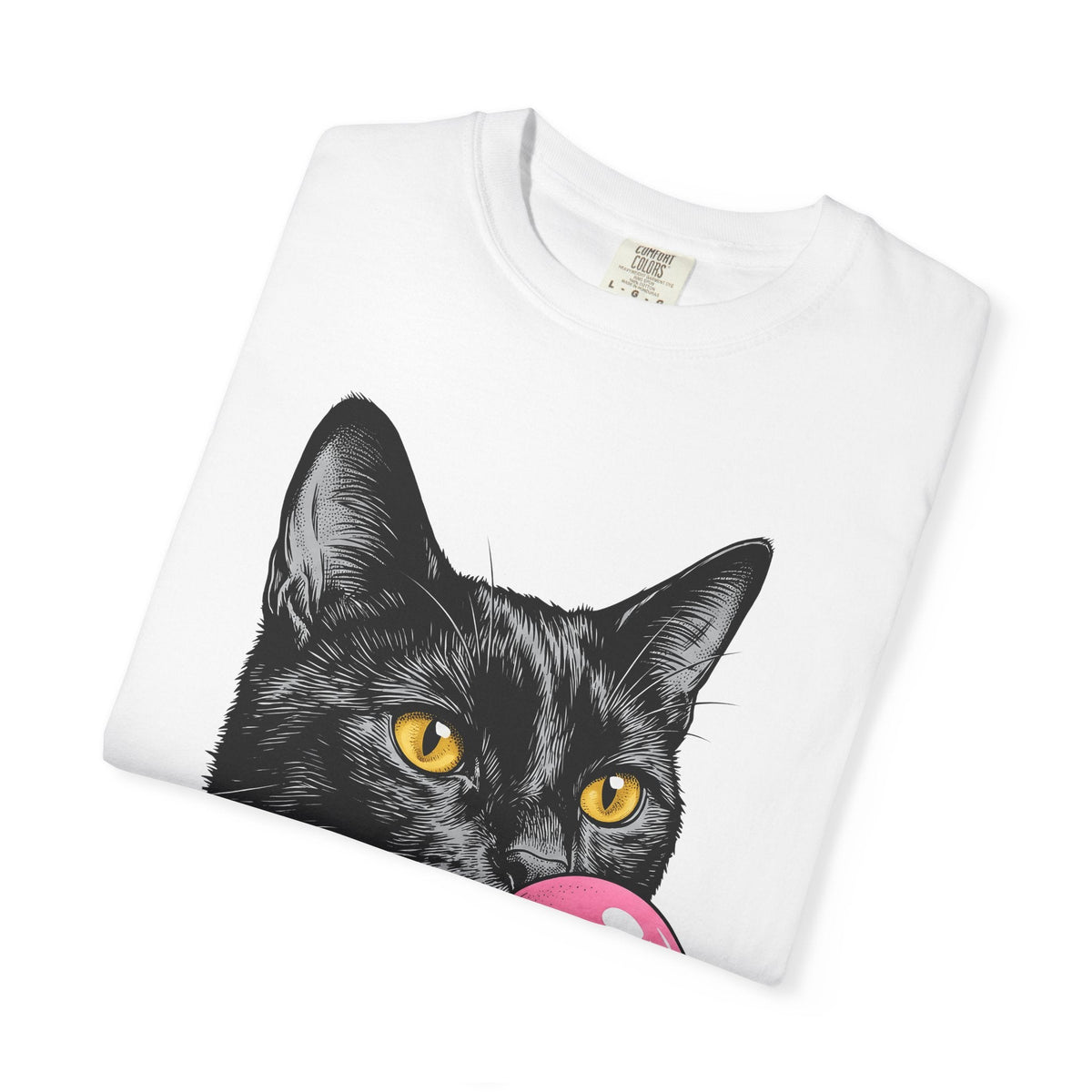Dark Cat Shirt Funny Gift Women Pop Art Tee Black T-Shirt product image 5