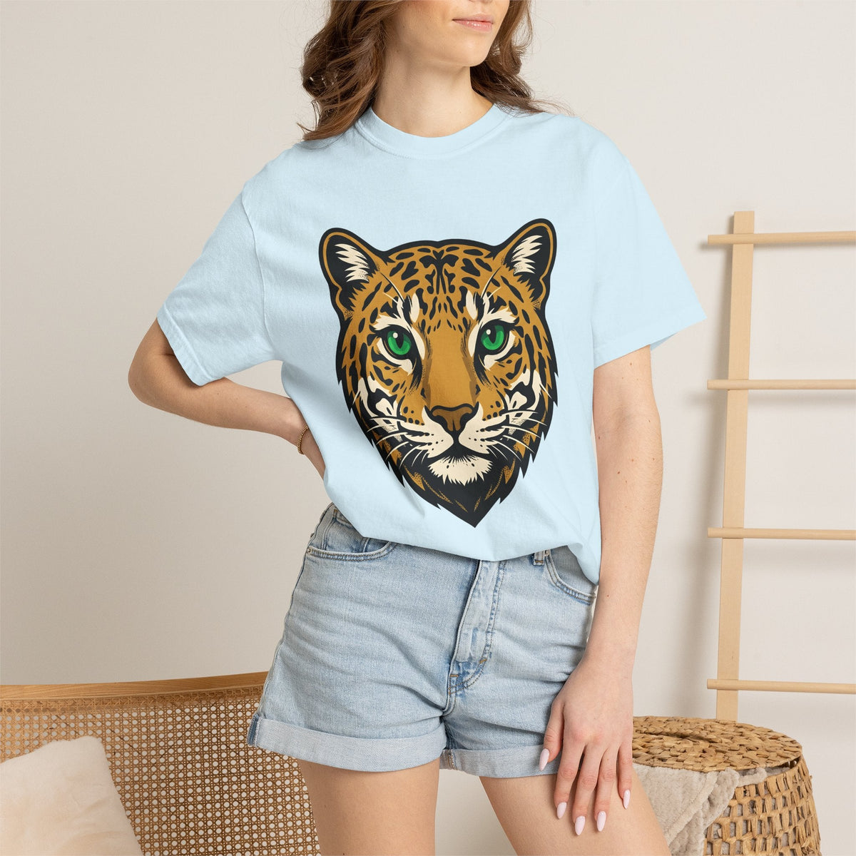 Leopard Face Shirt Cat Wildlife Unisex Gift Graphic Tee product image 9