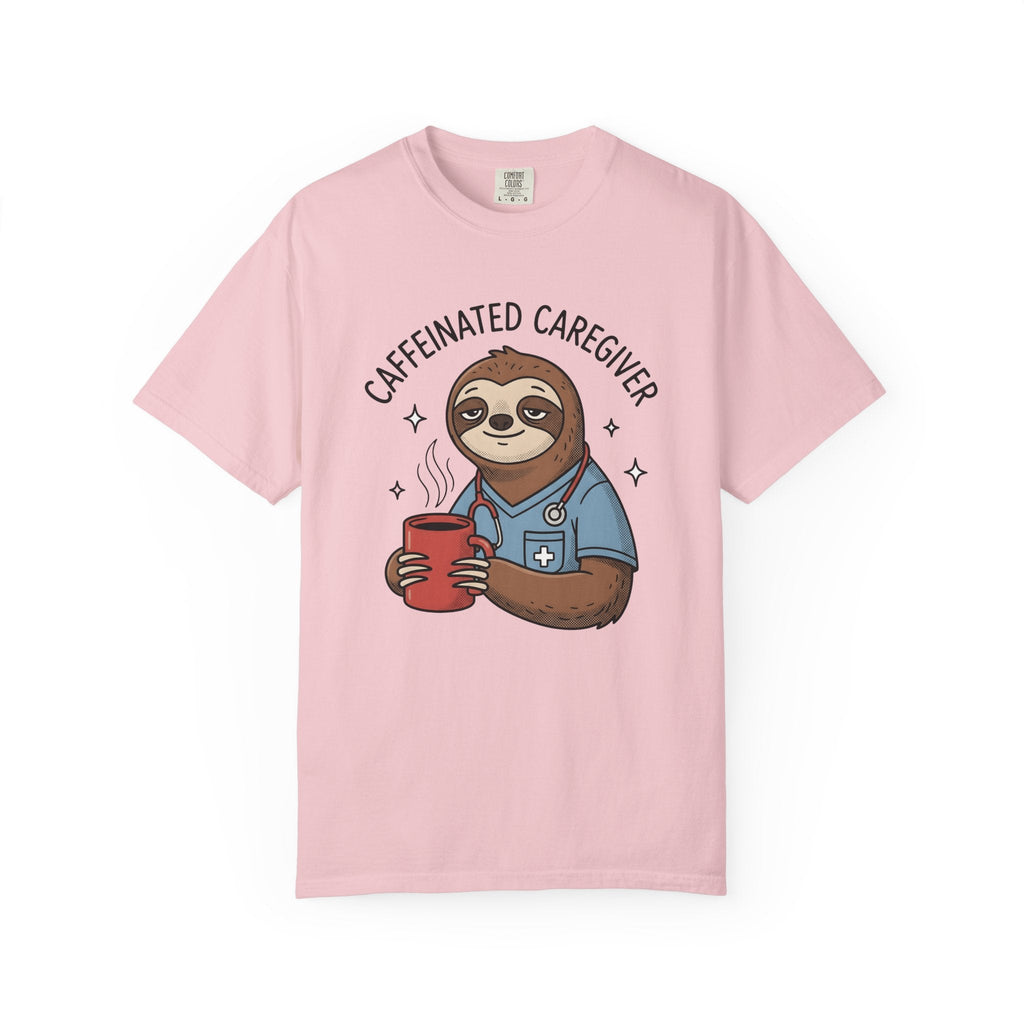 Sloth Nurse Shirt Nurses Latte Unisex Gift Illustration Tee Sloth T-Shirt Nurse