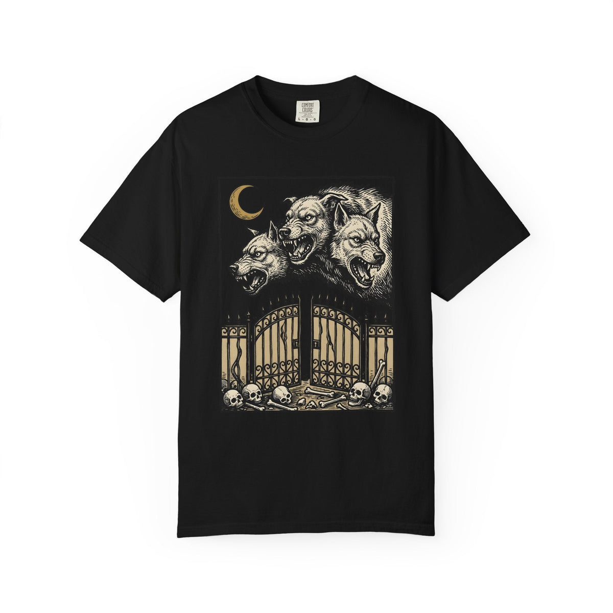 Three-Headed Dog Shirt Gothic Legends Unisex Gift Dark Art product image 4