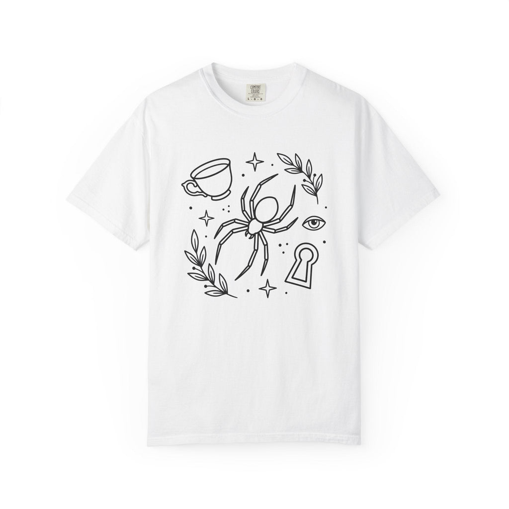 Spider Illustration Shirt Animals & Flowers Dark Unisex product image 1