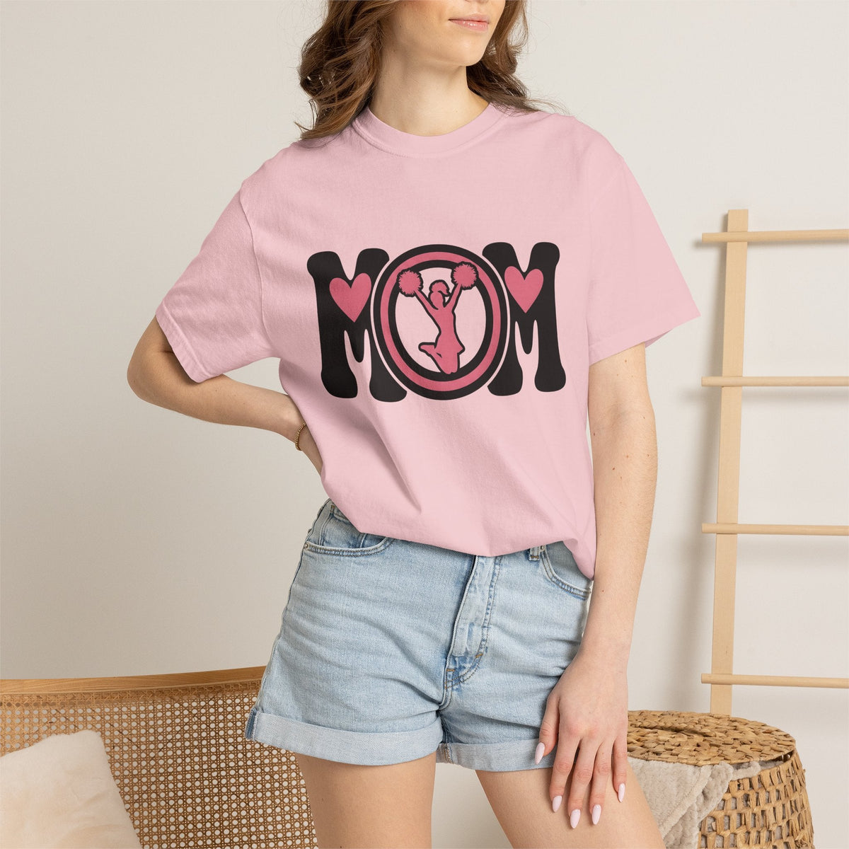 Cheerleader Mom Shirt Moms Sports Gift for Women Bold product image 12