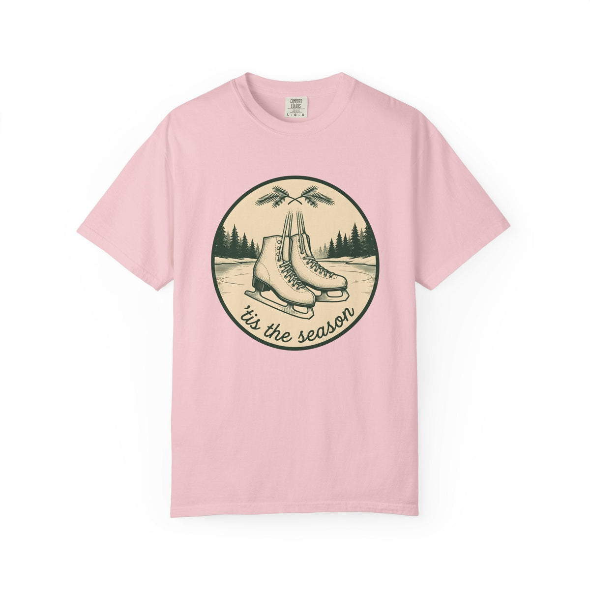 Ice Skates Shirt Christmas Winter Unisex Gift Vintage Tee product image 3