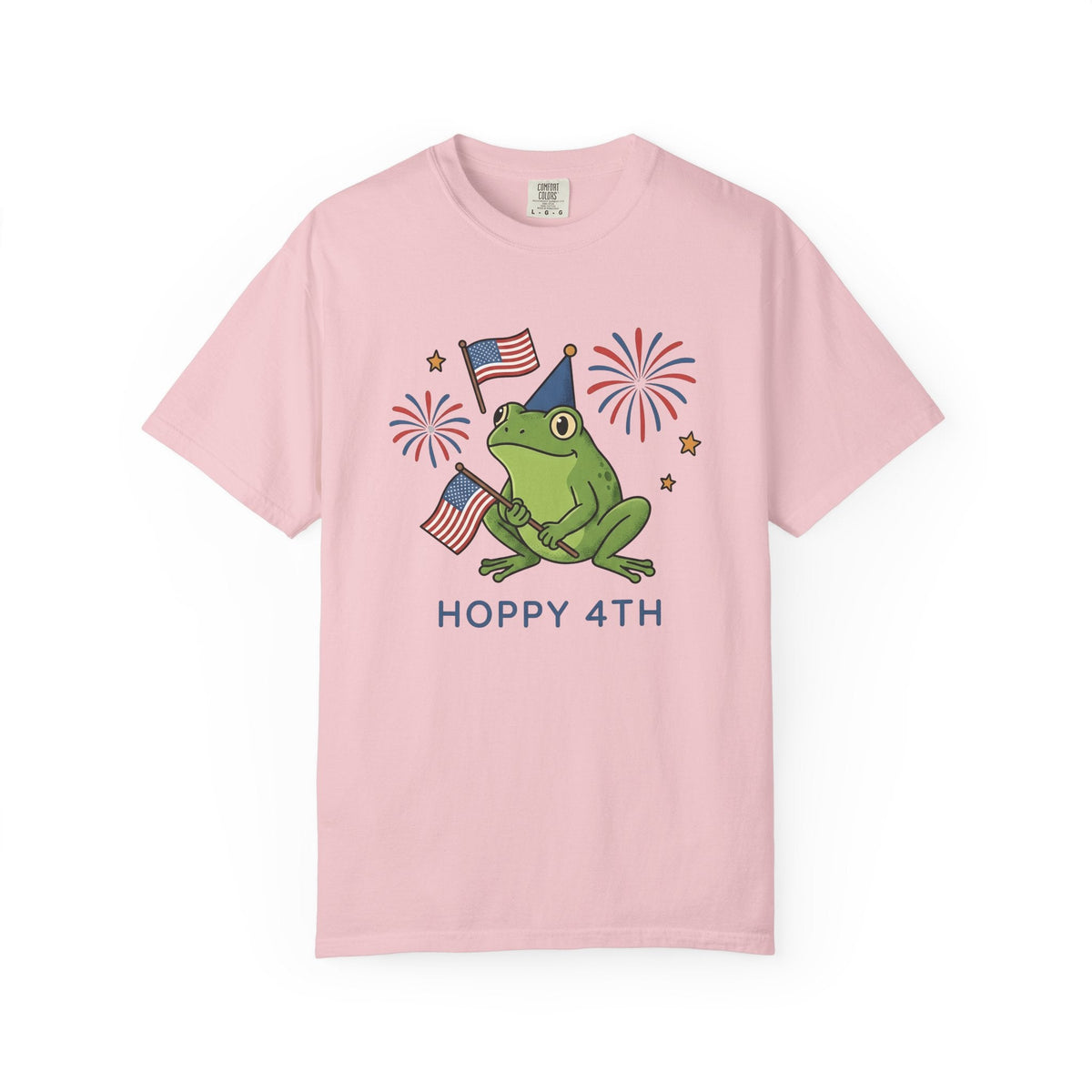 Frog Party Hat Shirt 4th Of July Animal Unisex Gift Cartoon Tee Toad T-Shirt