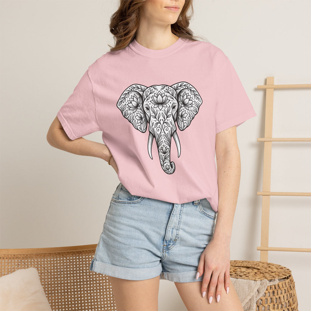 Elephant Blossom Shirt Boho Fauna Unisex Gift Tribal Tee product image 12