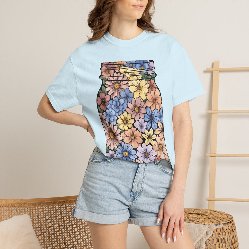 Floral Jar Shirt Easter Blossom Unisex Gift Brush Stroke product image 9