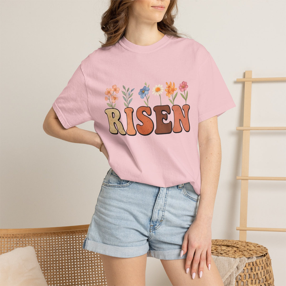 Floral Design Shirt Easter Belief Unisex Gift Painting Tee product image 12