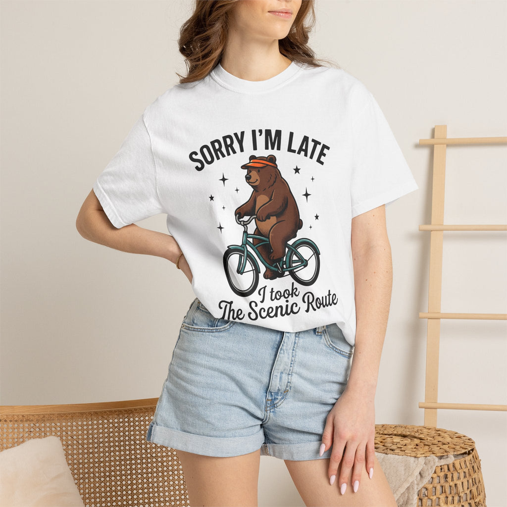 Bear Bike Shirt Funny Wildlife Unisex Gift Comic Tee product image 6