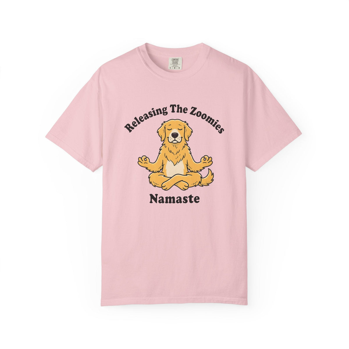 Zen Dog Shirt Yoga Fitness Unisex Gift Illustration Tee product image 3