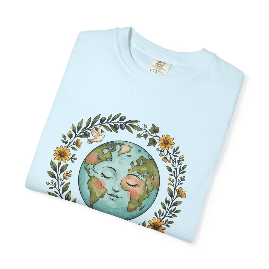 Planet Face Shirt Boho Chic Environment Unisex Gift product image 8