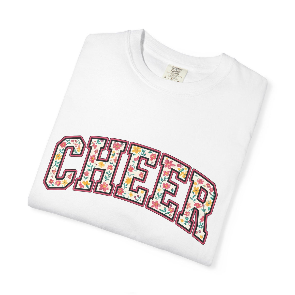 Varsity Blossom Text Shirt Cheer Petals Gift Women Heavy product image 5