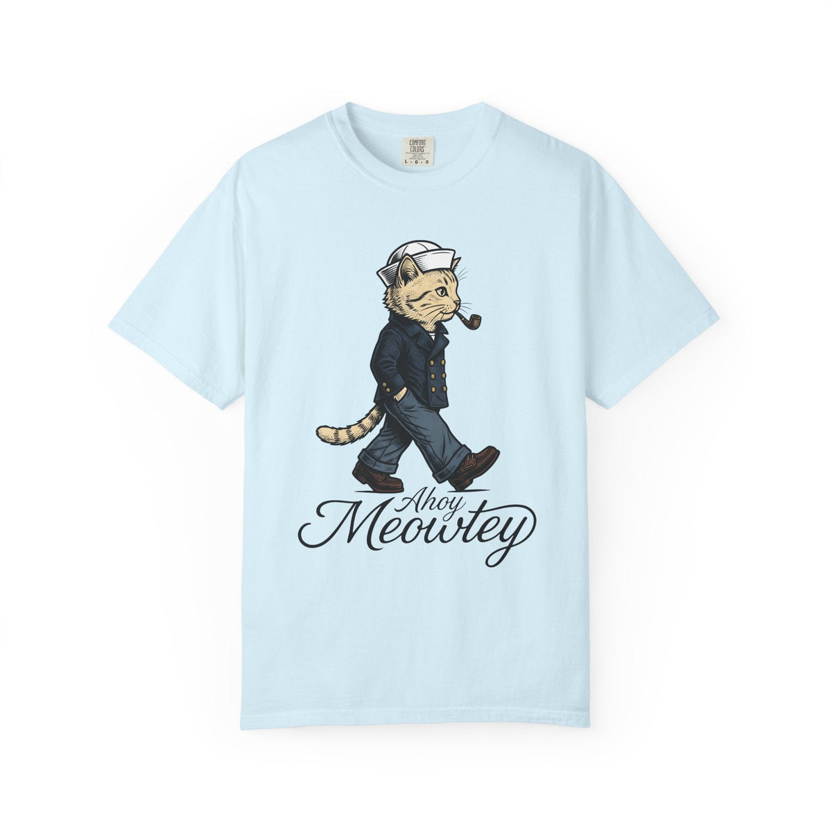 Sailor Cat Shirt Humor Unisex Gift Vintage Tee Kitty product image 2
