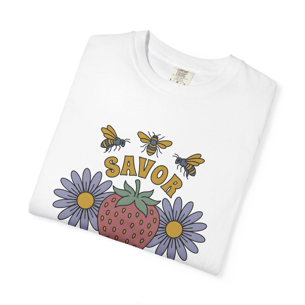 Strawberry Flower Shirt Boho Chic Outdoors Unisex Gift product image 5