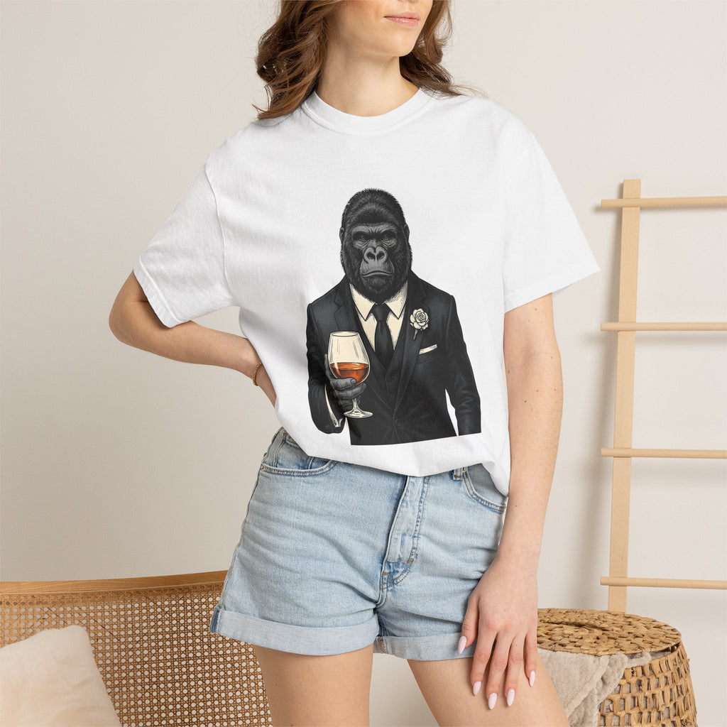 Ape Costume Shirt Drinks Wildlife Unisex Gift Retro Tee product image 6
