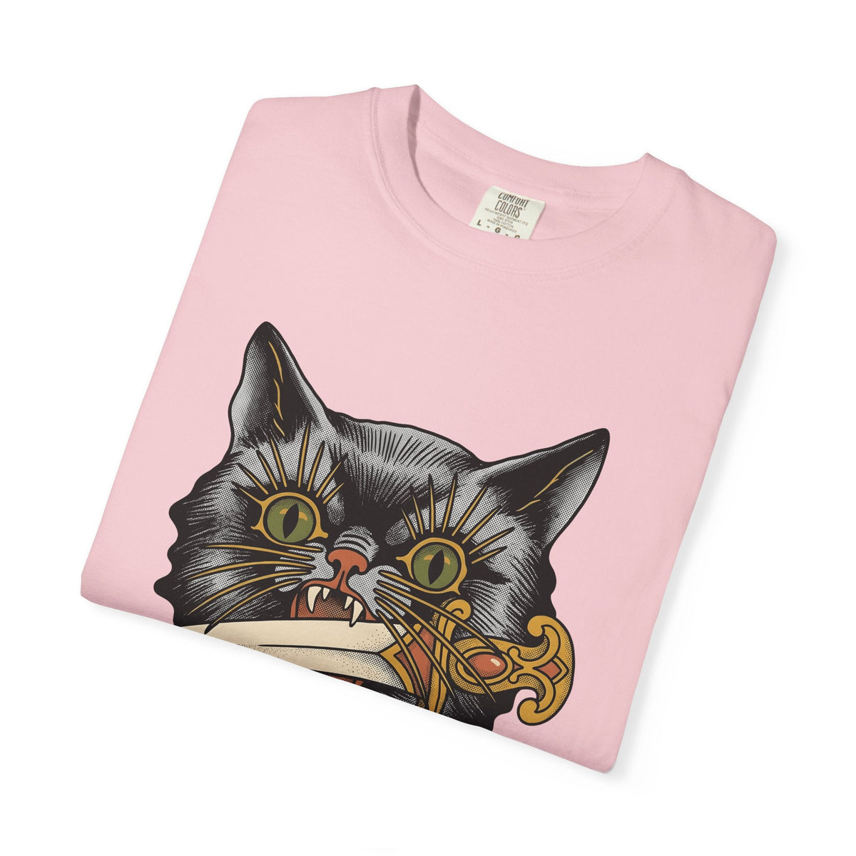 Black Kitty Shirt Cat Horror Unisex Gift Ink Tee T-Shirt product image 11