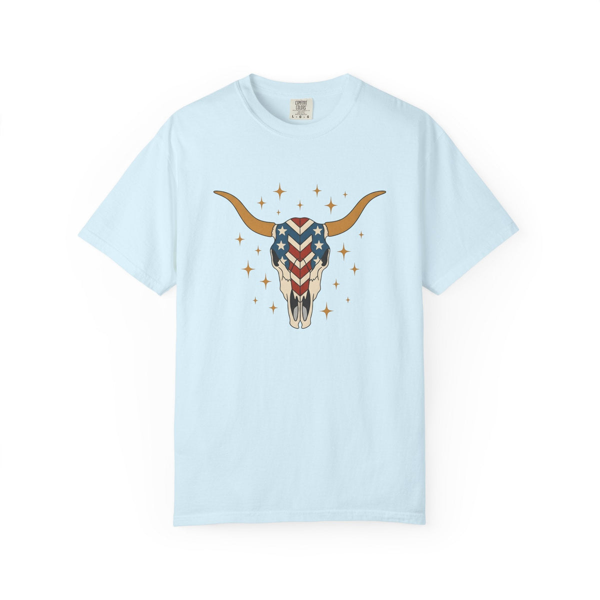 Longhorn Skull Shirt 4th Of July American Gift Women Tribal product image 2