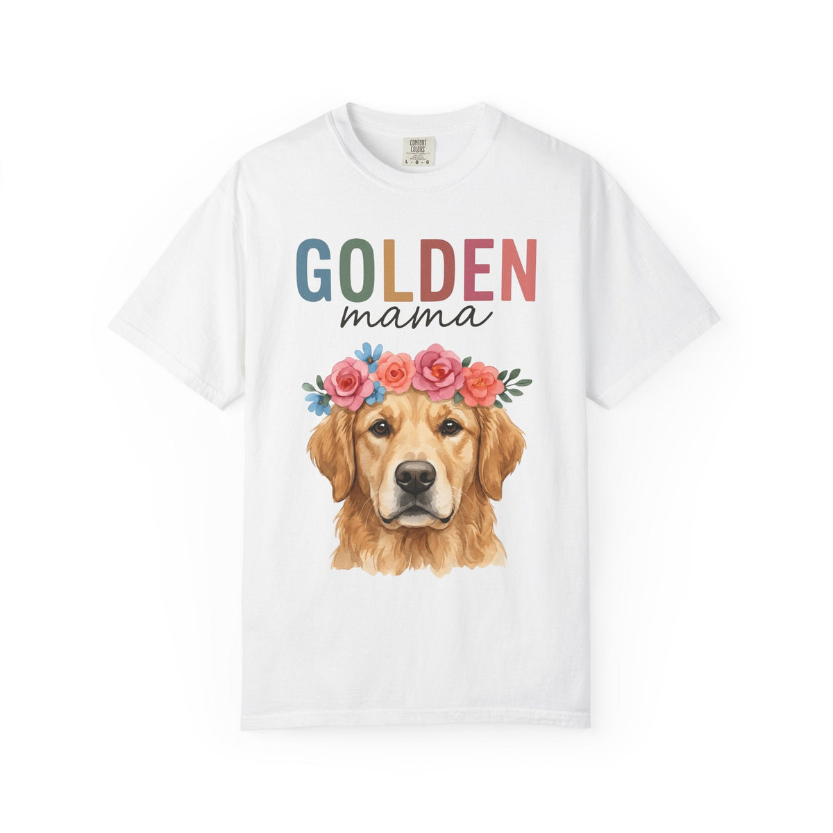 Golden Retriever Shirt Dog Botanical Unisex Gift Hand product image 1