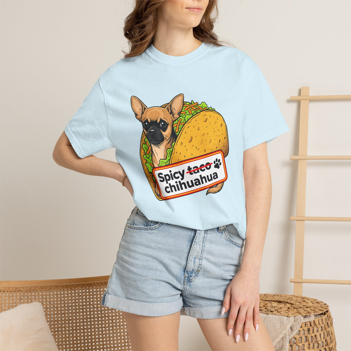 Chihuahua Taco Shirt Dog Treats Unisex Gift Animated Tee product image 9