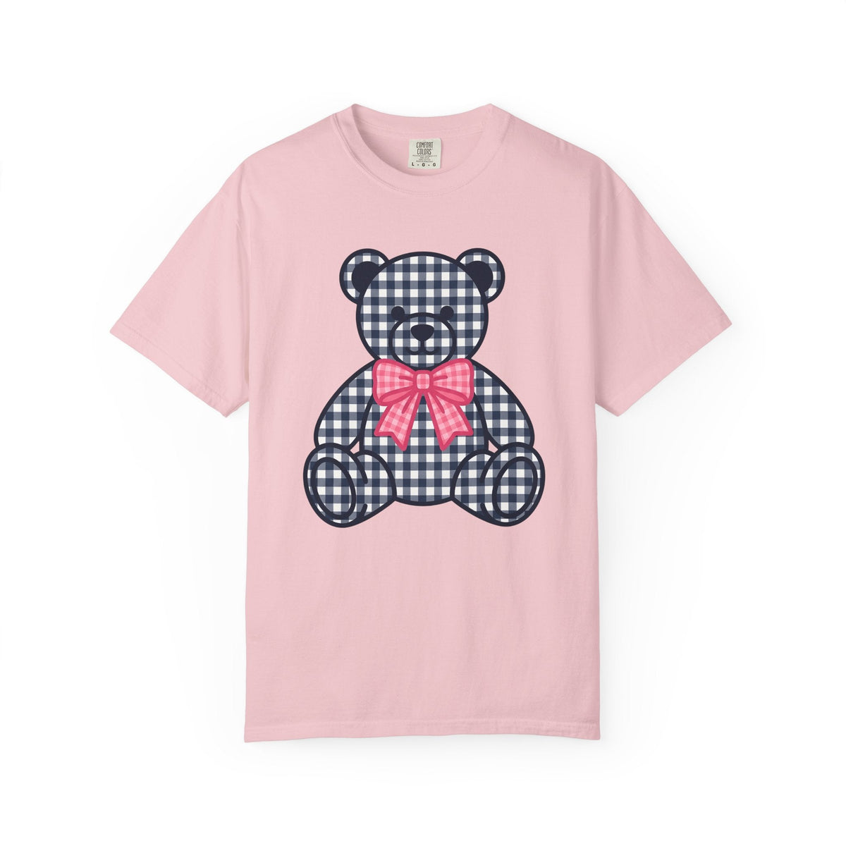 Plaid Teddy Bear Shirt Cute Animal Unisex Gift Kawaii Tee product image 3