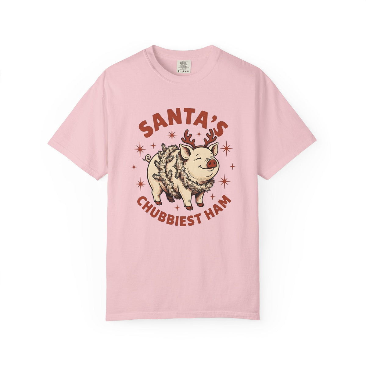 Pig Antlers Shirt Christmas Culinary Unisex Gift Rustic Tee product image 3