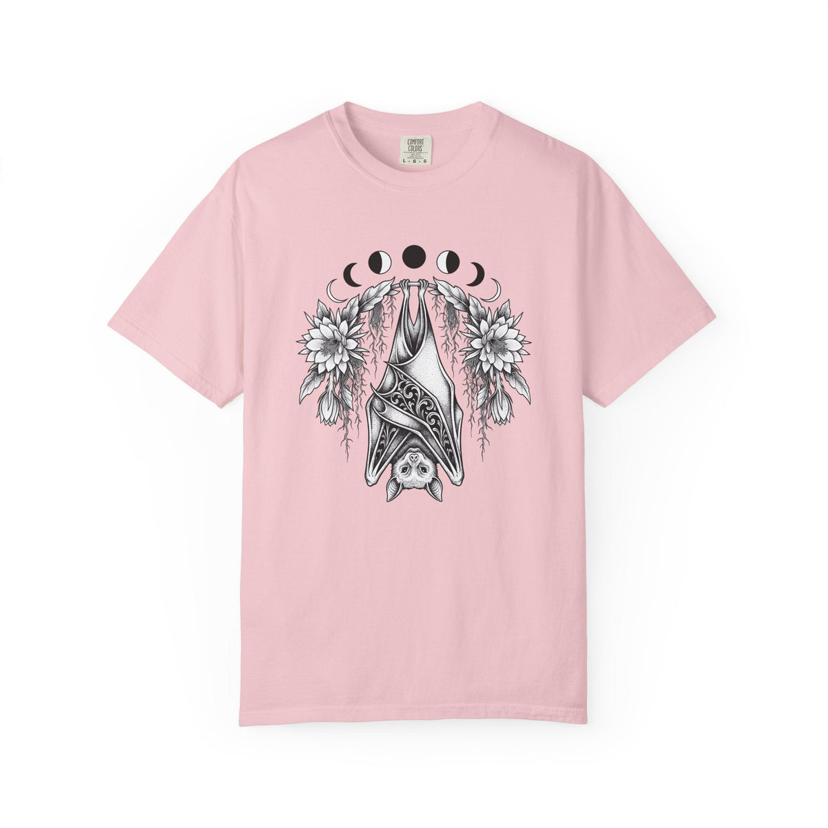 Bat Flower Shirt Halloween Magic Unisex Gift Dark Art Tee product image 3