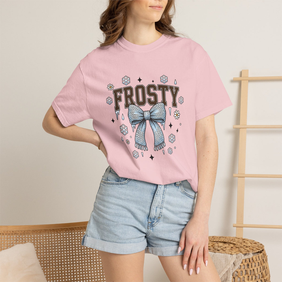 Wool Bow Shirt Winter Yuletide Unisex Gift Doodle Tee product image 12