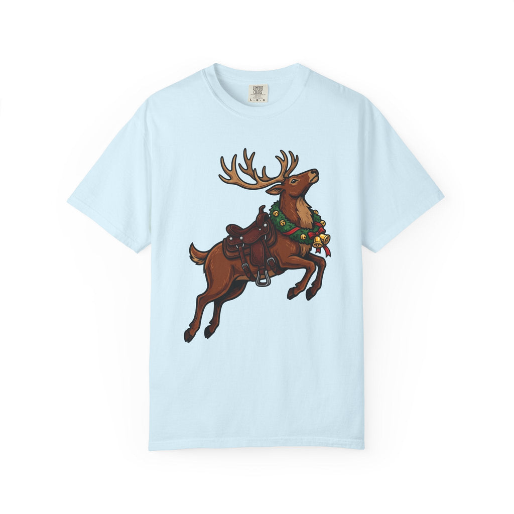 Elk Saddle Shirt Christmas Pets Unisex Gift Animated Tee Saddle Blanket T-Shirt