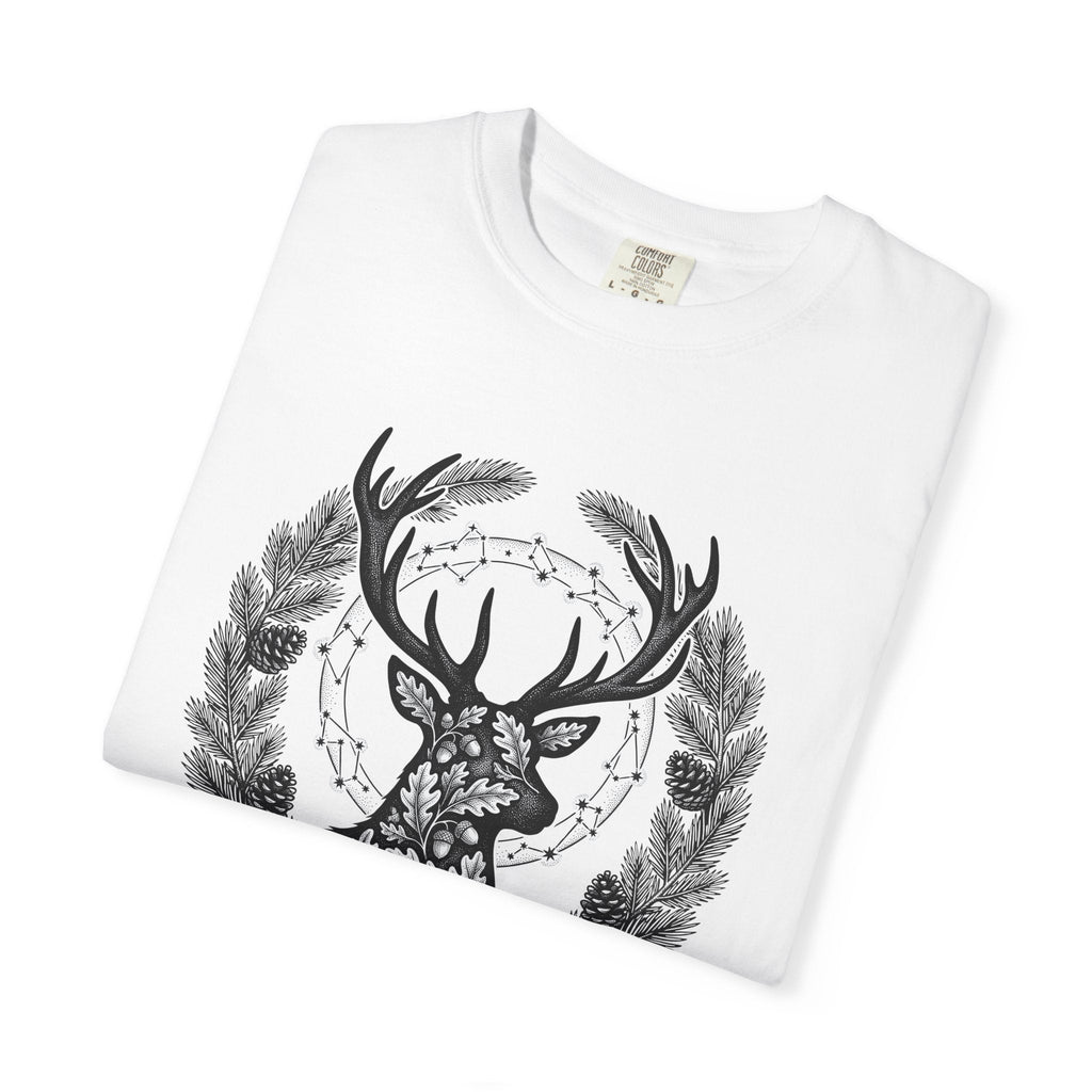 Buck Silhouette Shirt Boho Chic Plants Gift Women Leaf Tee product image 5