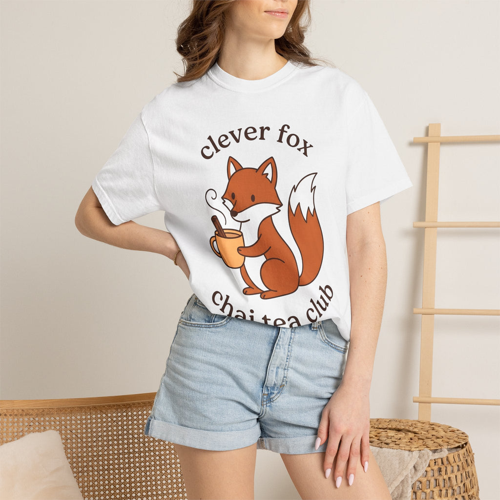 Fox Tea Mug Shirt Coffee Critter Unisex Gift Kawaii Tee Mug T-Shirt Coffee Fan