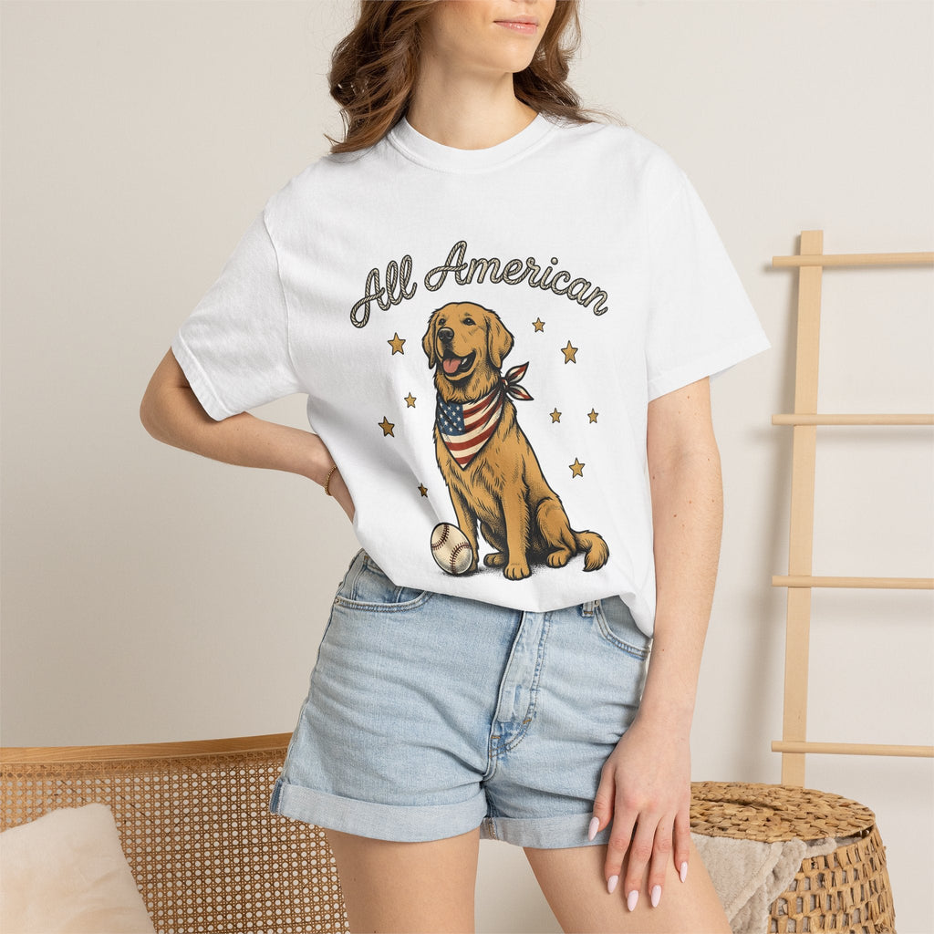 Retriever Dog Shirt America Independence Unisex Gift product image 6