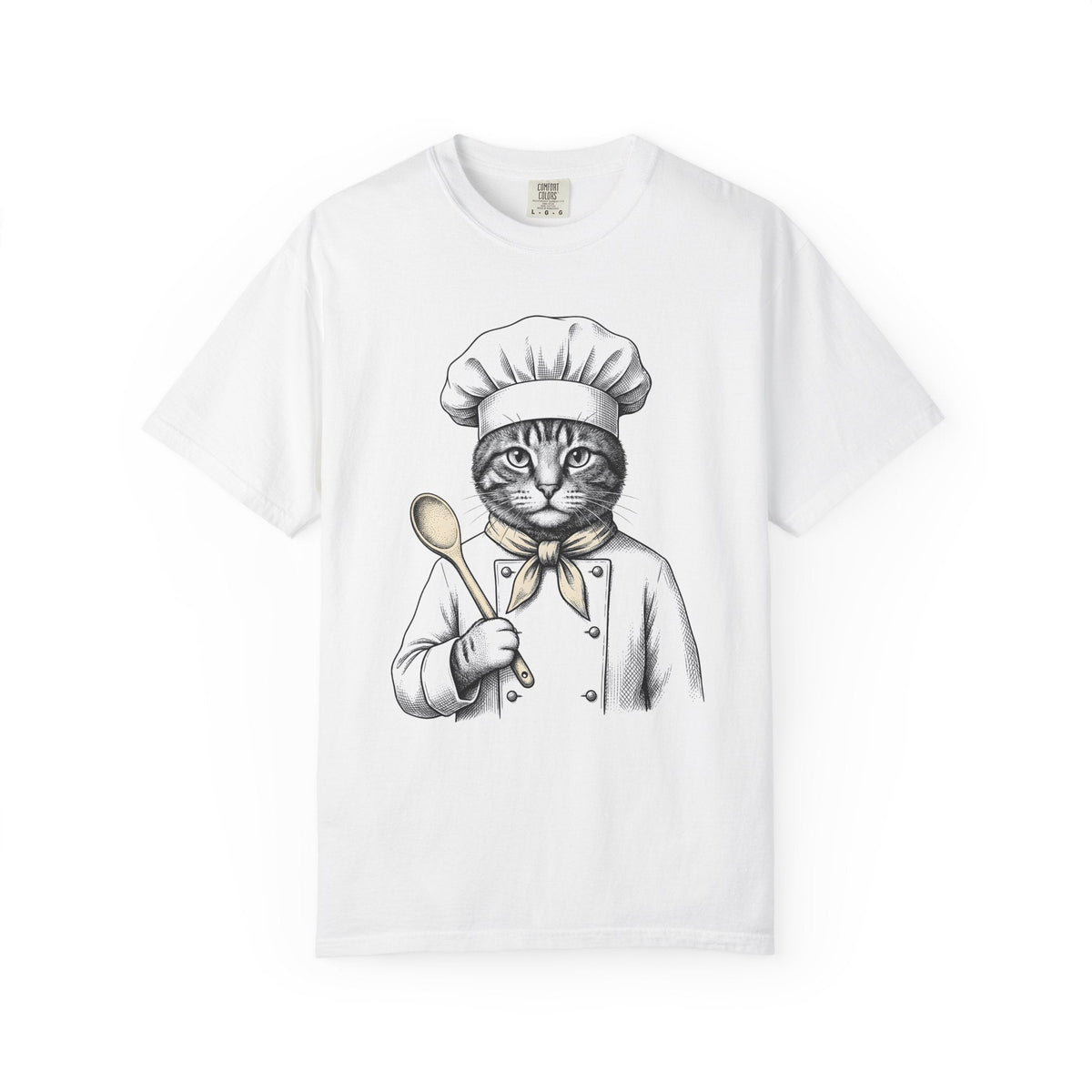 Cat Chef Shirt Cookery Gift Women Cartoon Tee Kitten product image 1