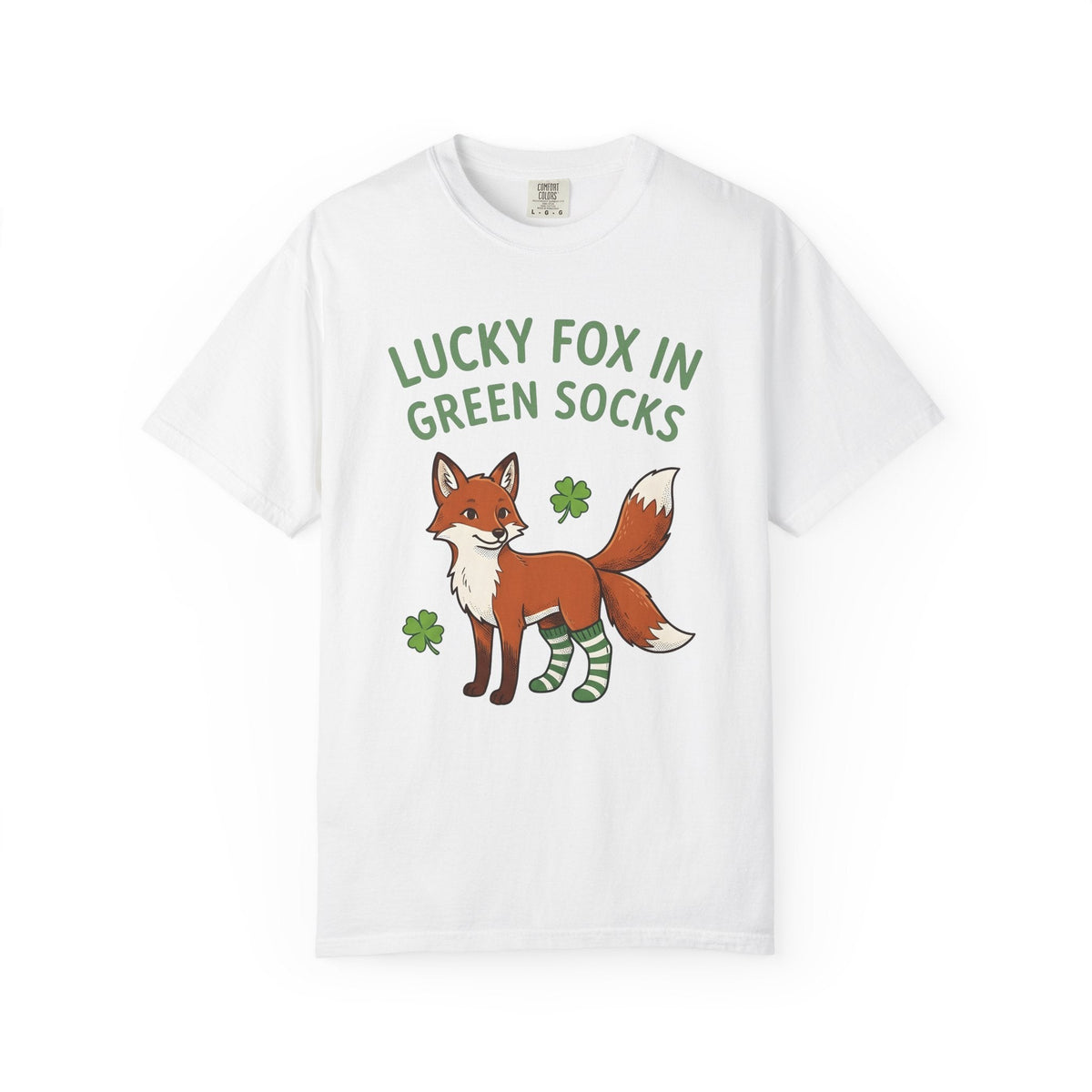 Fox Socks Shirt St Patrick's Day Creatures Unisex Gift Illustration Tee Socks