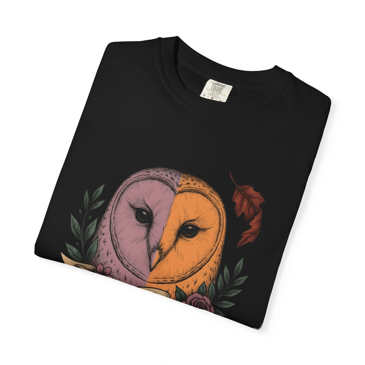 Owl Head Shirt Halloween Nature Gift Women Tattoo Tee product image 15