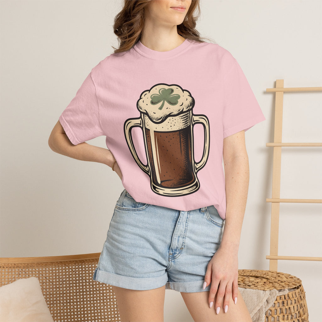 Beer Cup Shirt St Patrick's Day Brew Unisex Gift Old School Tee Pint Glass