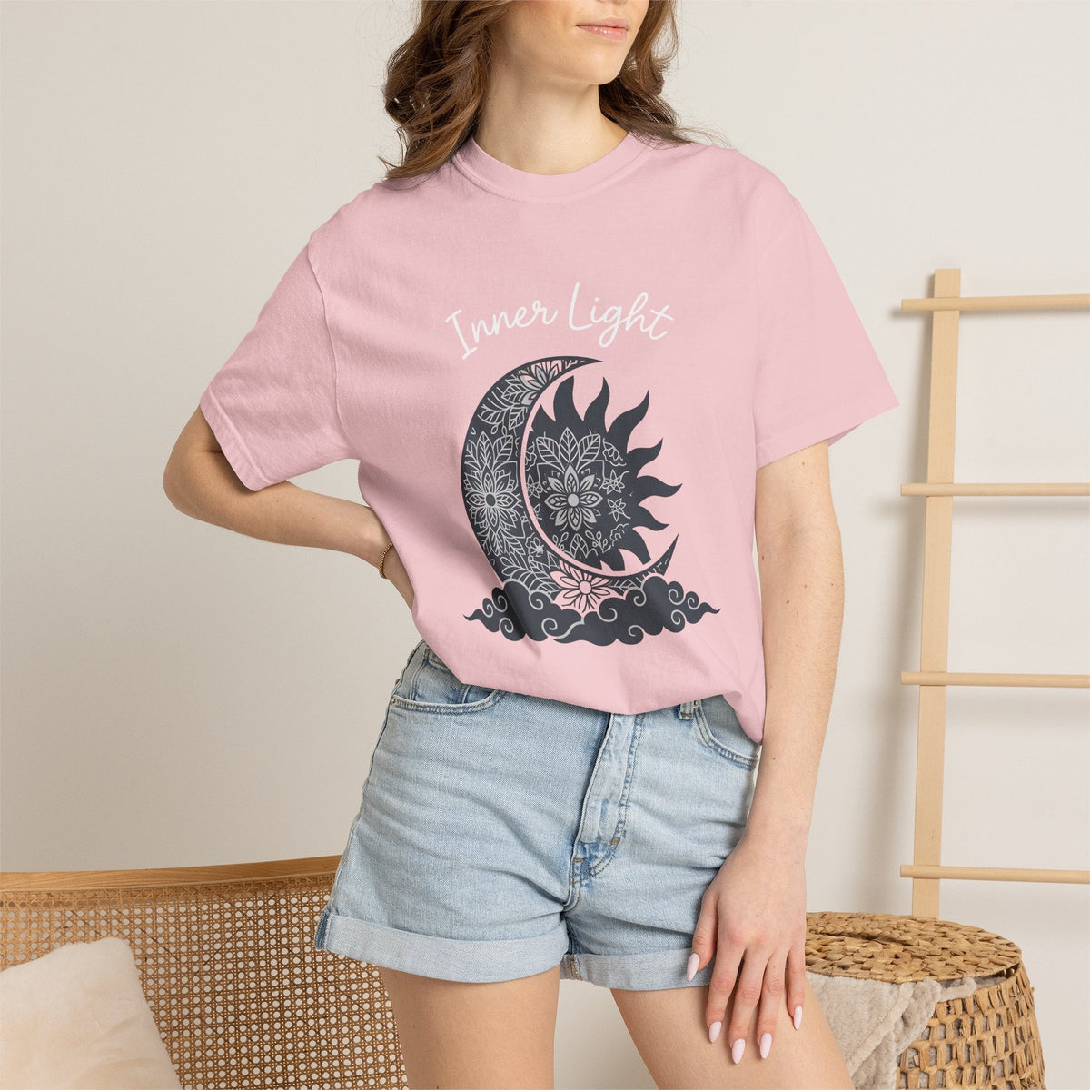 Mandala Sun Moon Shirt Boho Chic Metaphysical Unisex Gift product image 12