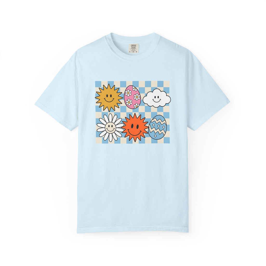 Smiley Faces Shirt Easter Spring Unisex Gift Cartoon Tee product image 2
