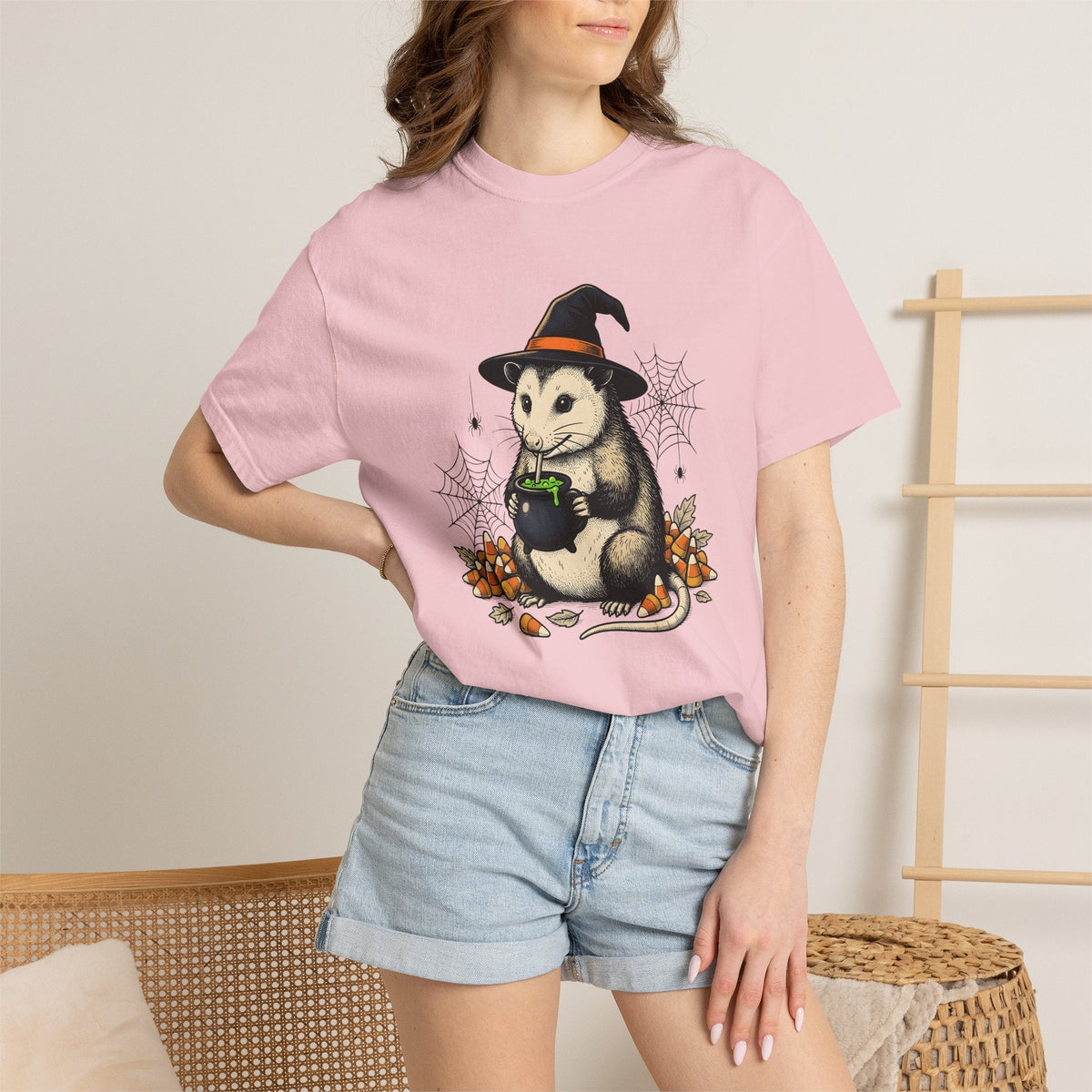 Opossum Magic Shirt Halloween Fauna Unisex Gift Sketch Tee product image 13