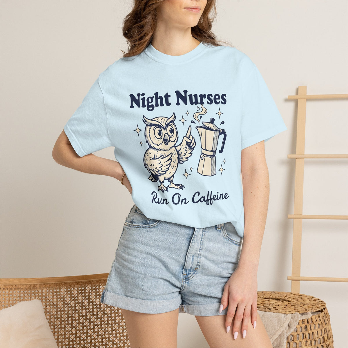 Owl Coffee Brewer Shirt Nurses Caffeine Gift Women Rustic product image 9