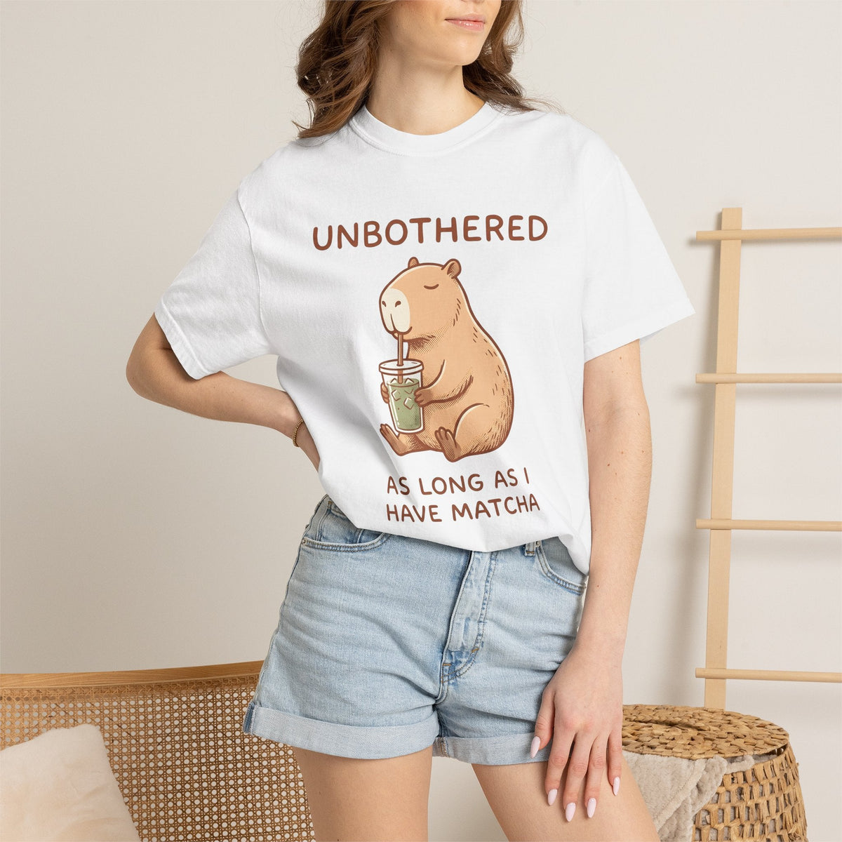 Capybara Drink Shirt Coffee Animal Unisex Gift Cute Tee product image 6