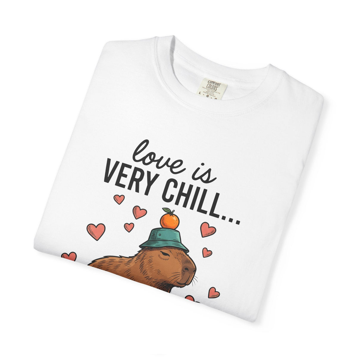 Capybara Drawing Shirt Valentines Day Creature Unisex Gift product image 5