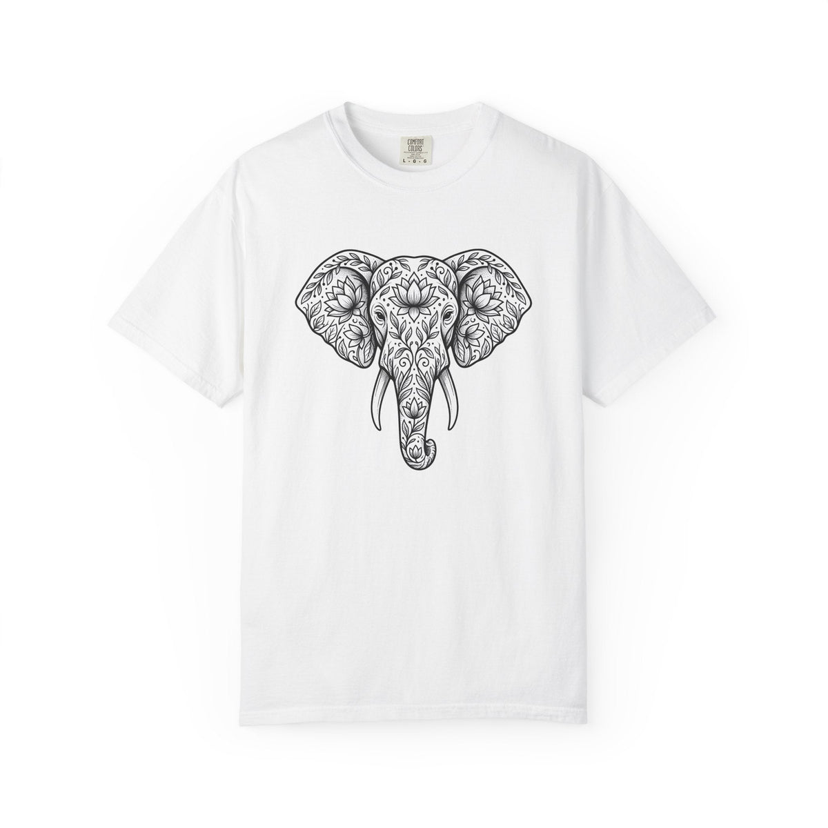 Elephant Blossom Shirt Boho Fauna Unisex Gift Tribal Tee product image 1