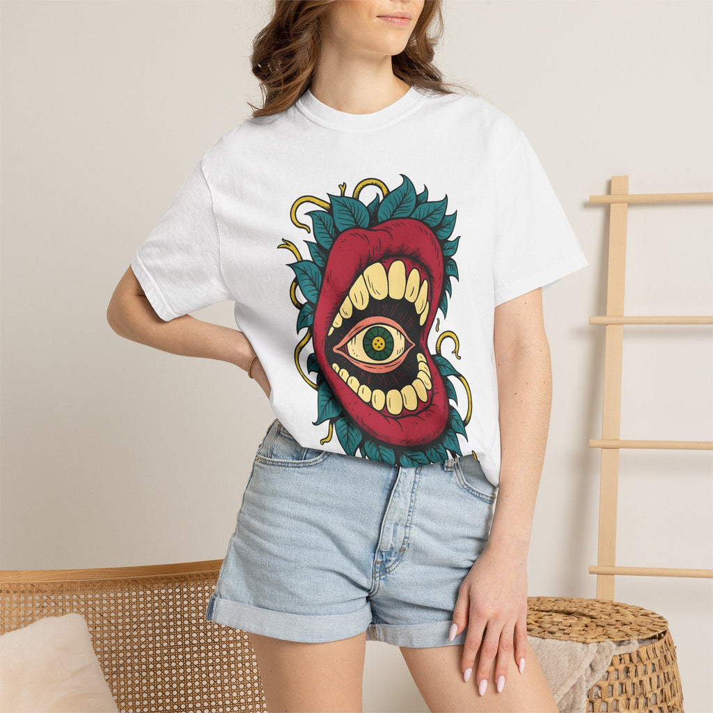 Surreal Mouth Eye Shirt Boho Chic Gothic Gift Women Tattoo product image 7