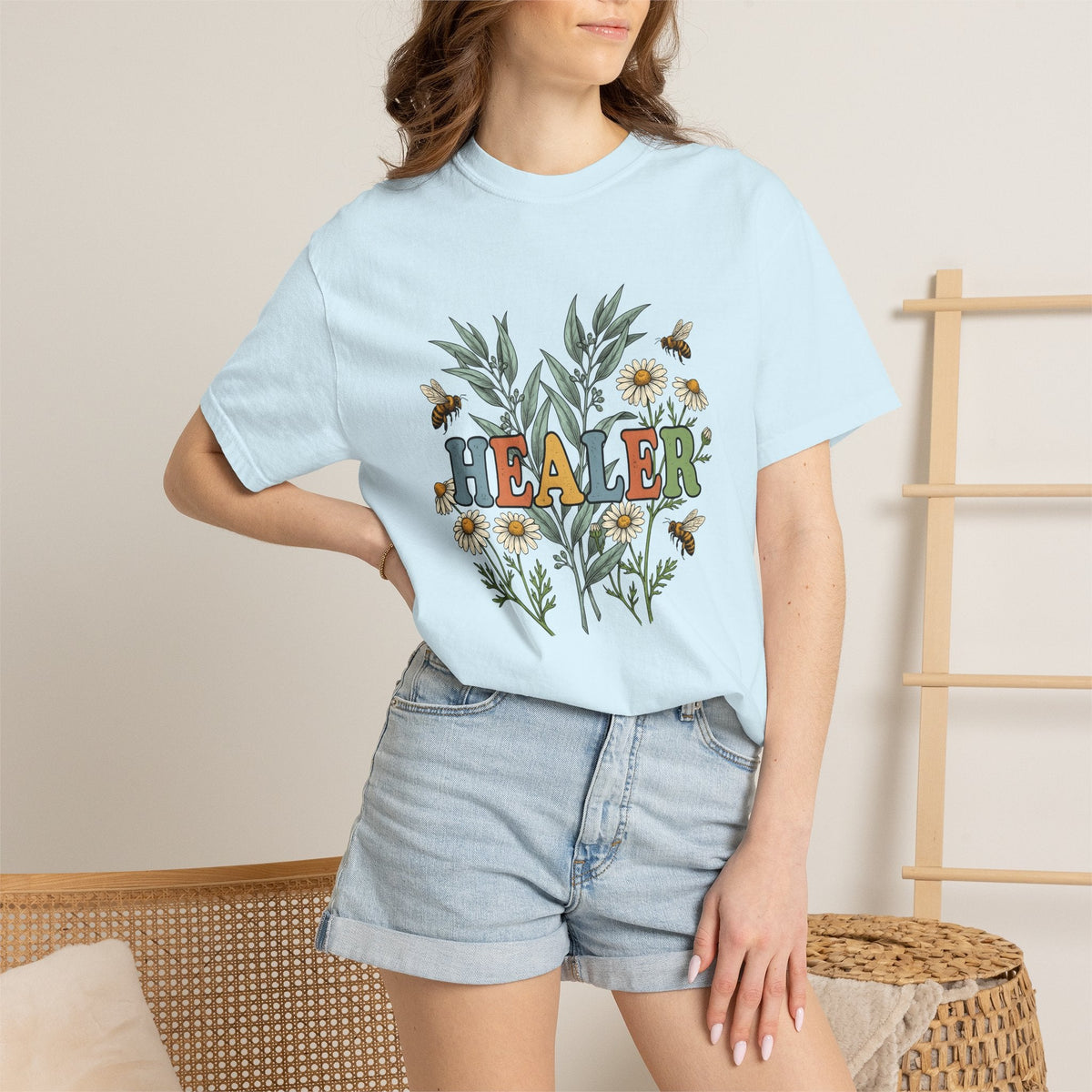 Wildflower Blossoms Bees Shirt Nurses Fitness Gift Women product image 9