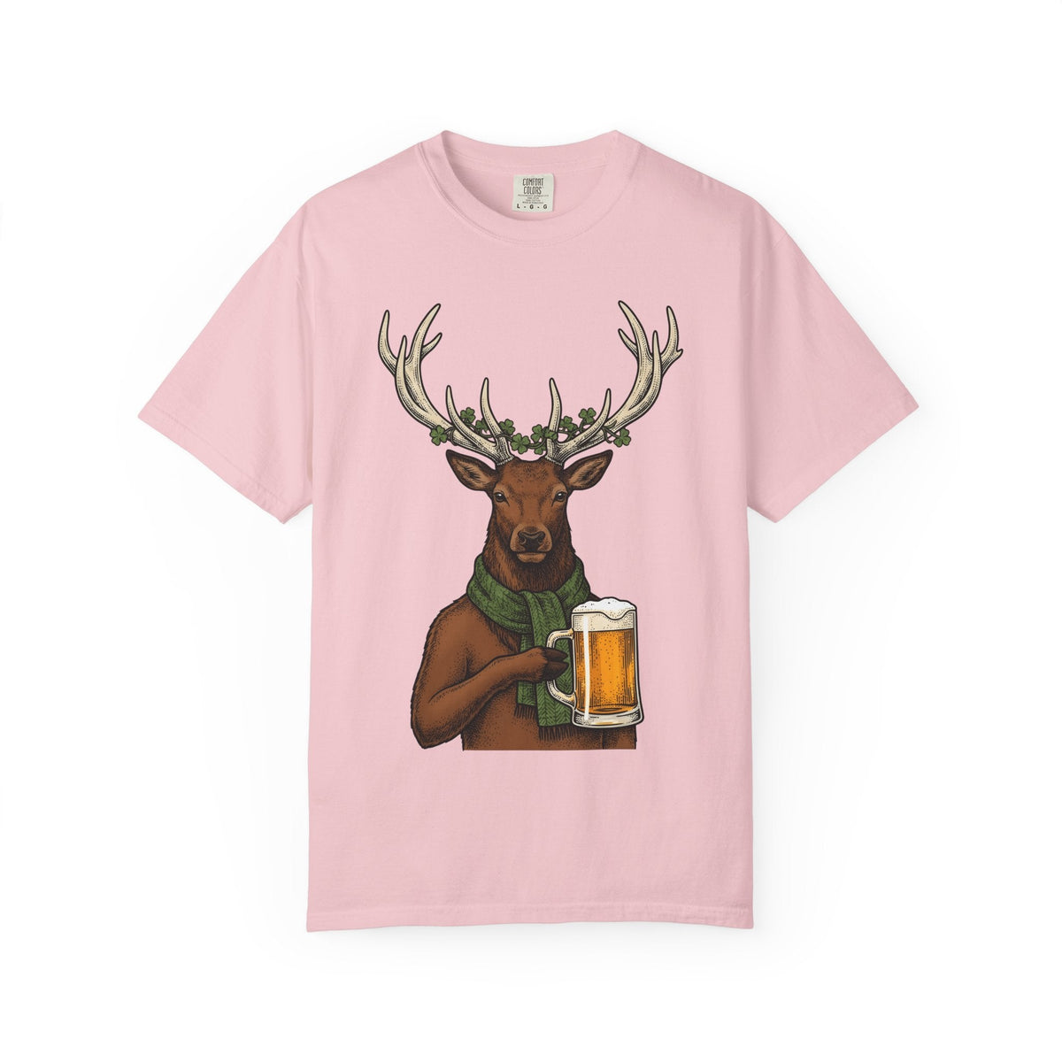 Deer Beer Mug Shirt St Patrick's Day Beer Unisex Gift Vintage Tee Beer Stein